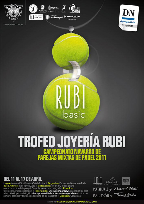 Trofeo Joyer&iacute;a Rub&iacute; , Campeonato Navarro de Parejas Mixtas de P&aacute;del 2011